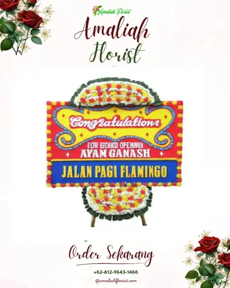 Sewa Papan Bunga Meranti