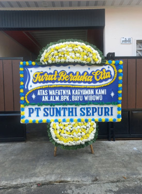 Papan Bunga Duka di Meranti