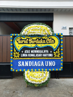 Papan Bunga Duka di Meranti